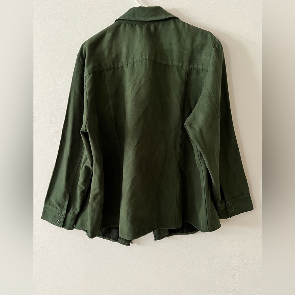Olive Green Utility Jacket - Picture 3 of 3